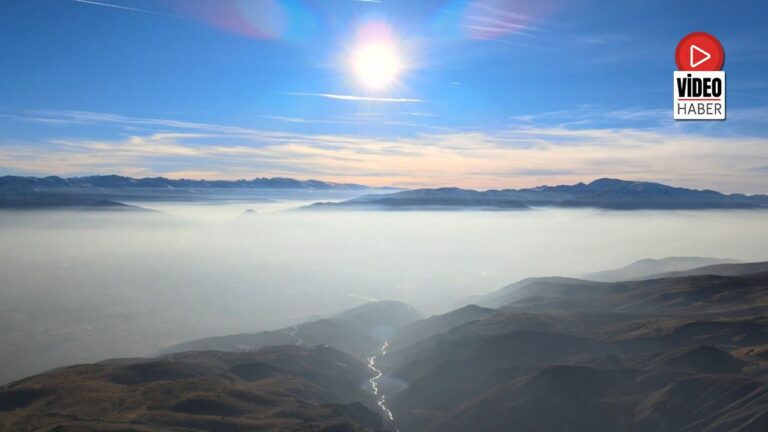Erzincan Ovası “Pamuk Denizine” Döndü: Keşiş Dağları’ndan Eşsiz Sis Manzarası