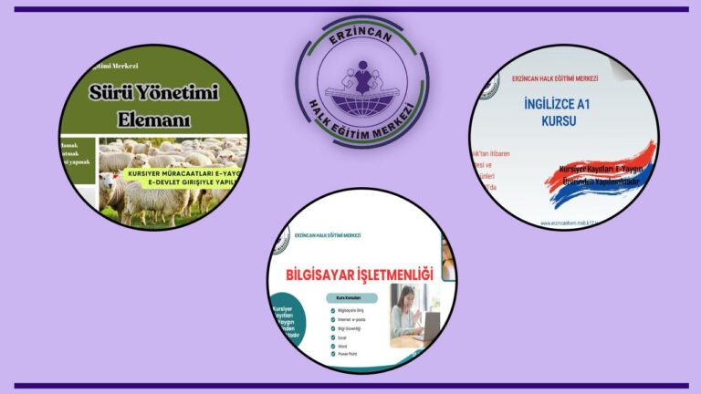 Erzincan HEM’de Yeni Kurs Başvuruları Başladı