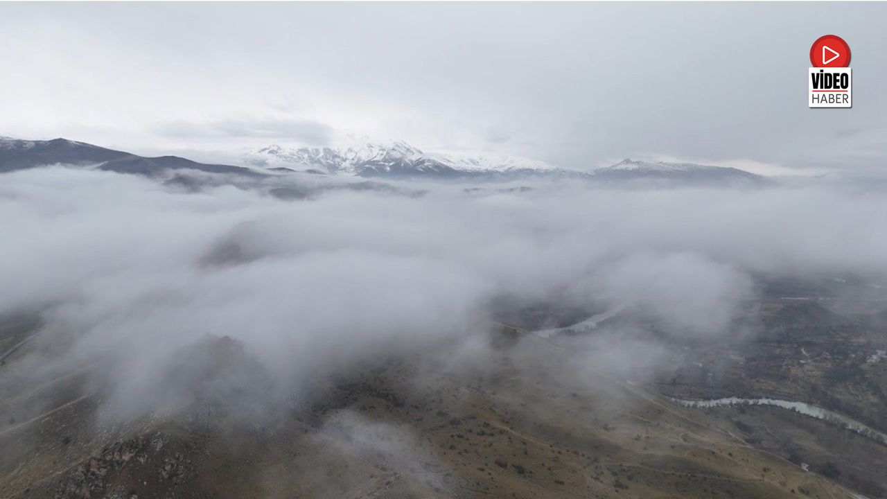 Erzincan’da Sis Bulutlarının Büyüleyici Görüntüsü