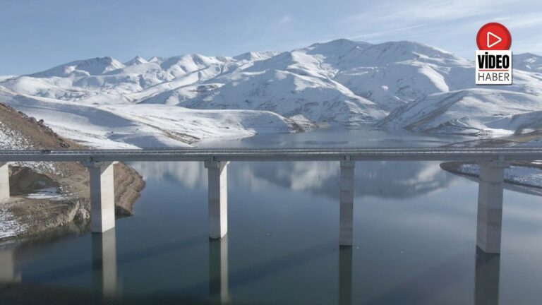 Turnaçayırı Barajı’nda Masalsı Kış: Kar Yağışı Manzarayı Değiştirdi