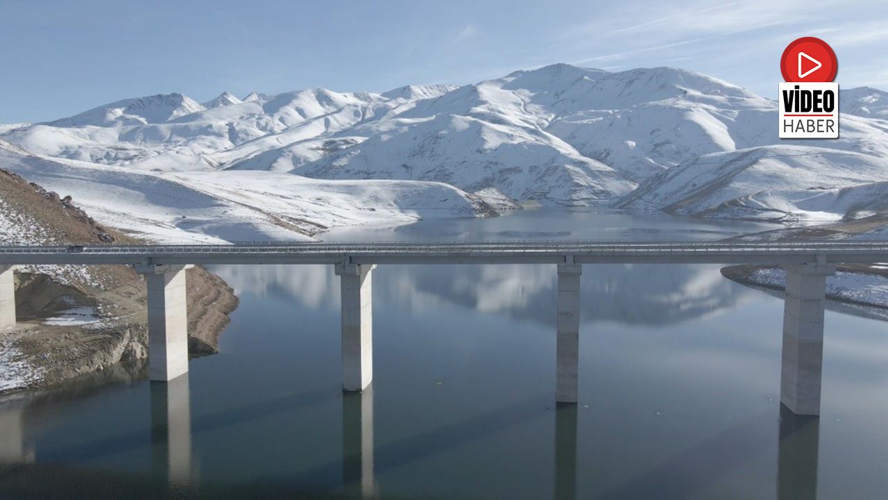 Turnaçayırı Barajı’nda Masalsı Kış: Kar Yağışı Manzarayı Değiştirdi