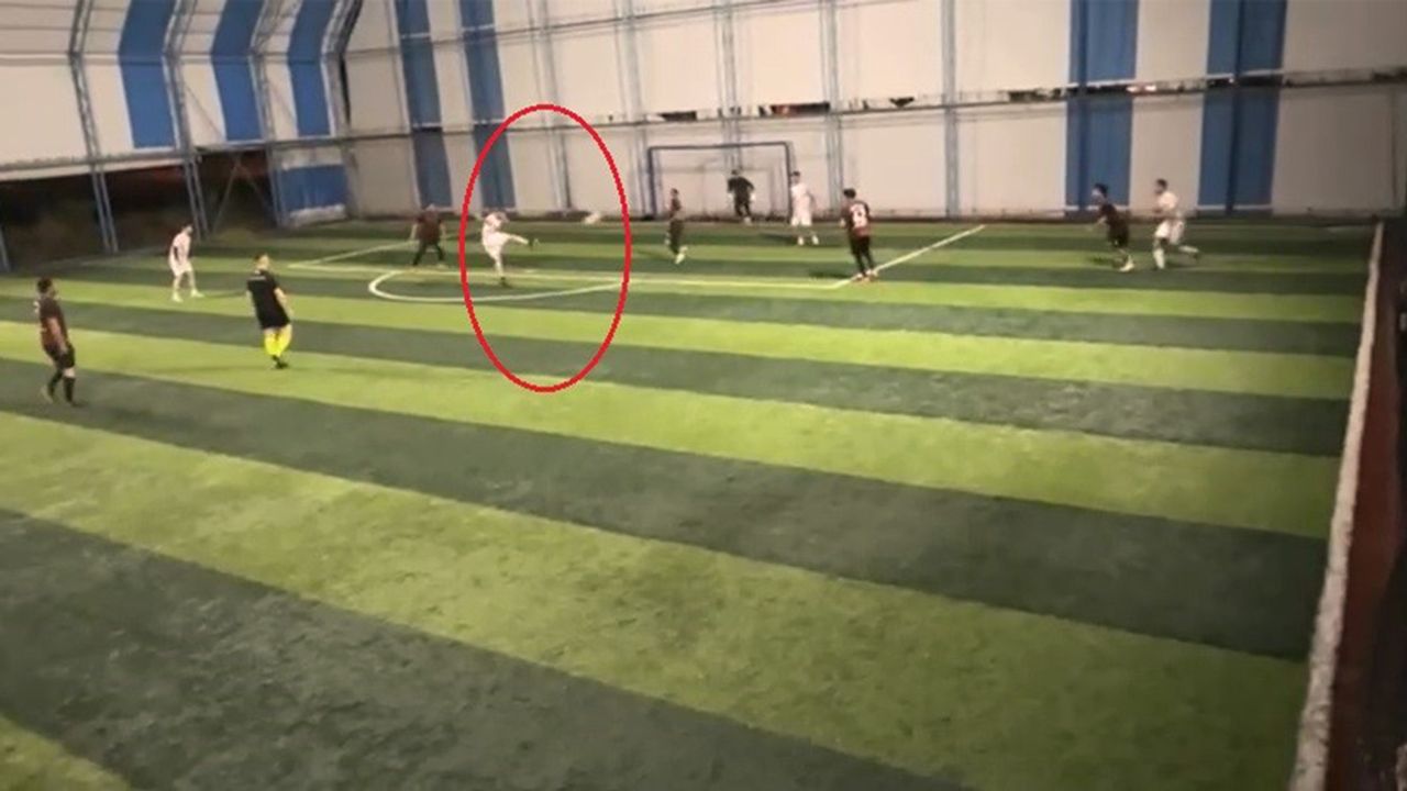 Köy turnuvasında efsane golün birebir aynısı atıldı