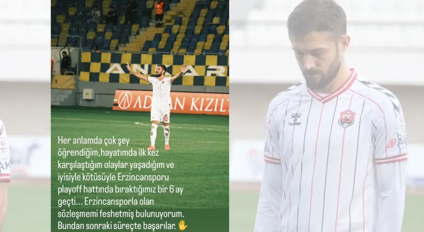 İhsan Uğur Göktaş, Erzincanspor ile Sözleşmesini Feshettiğini Açıkladı