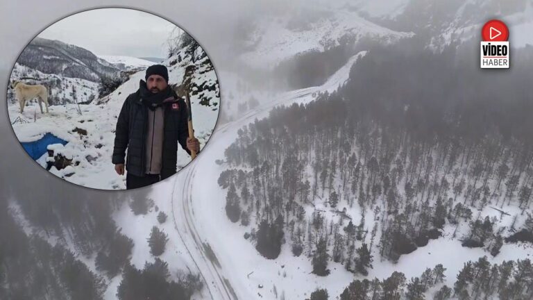 Erzincan’ın Refahiye İlçesinde Kar Yağışı Etkili Oldu