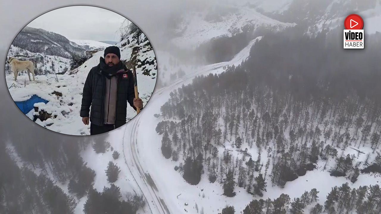 Erzincan’ın Refahiye İlçesinde Kar Yağışı Etkili Oldu