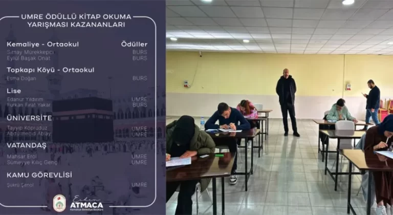 Kemaliye’de Umre Ödüllü Kitap Okuma Yarışmasının Kazananları Açıklandı