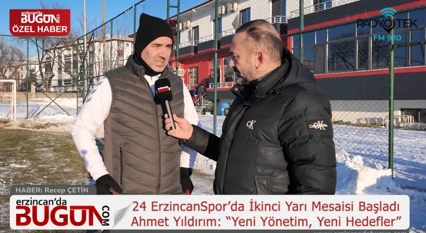 24 Erzincan Spor’da İkinci Yarı Hazırlıkları Başladı