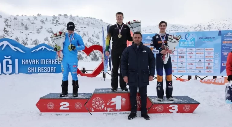 Ergan Dağı’nda Uluslararası Snowboard Heyecanı