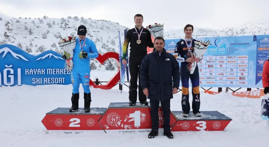 Ergan Dağı’nda Uluslararası Snowboard Heyecanı