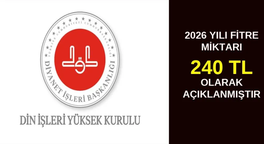 Fitre 240 TL Olarak Belirlendi