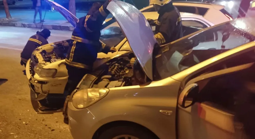 Cumhuriyet Mahallesi’nde Trafik Kazası: İtfaiyeden Hızlı Müdahale