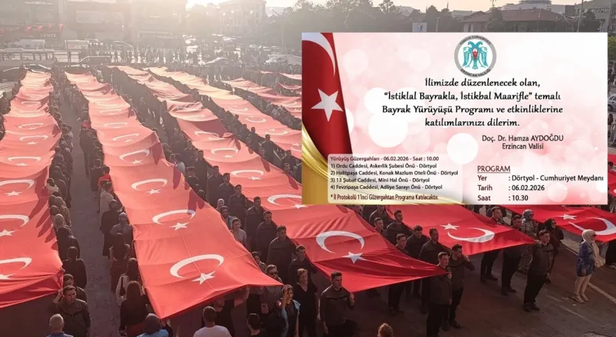 Erzincan’da “İstiklal Bayrakla, İstikbal Maarifle” Bayrak Yürüyüşü Düzenlenecek