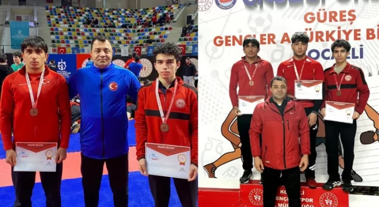 Erzincanlı Güreşçiler Türkiye Şampiyonası’ndan Madalyalarla Döndü