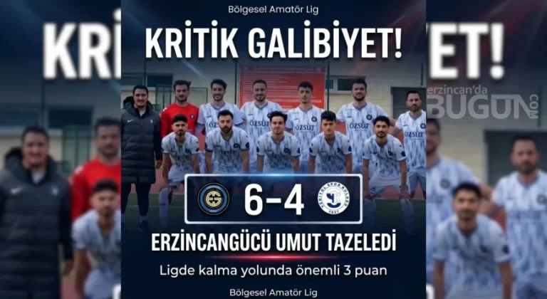 Erzincangücü’nden Kritik Galibiyet: 10 Gollü Maçta Umut Tazelendi