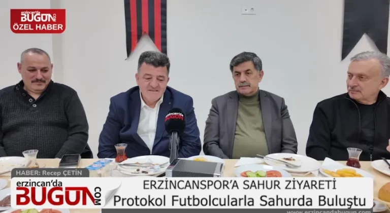 Erzincanspor Sahurda Buluştu: Başkan Aksun ve Rektör Levent’ten Destek Mesajı