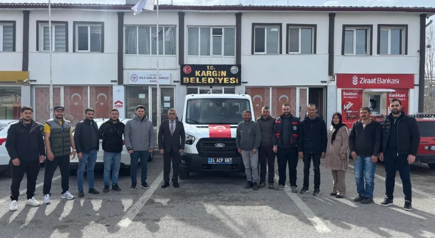 Kargın Belediyesi’ne Bakanlıktan Hibe Araç Desteği