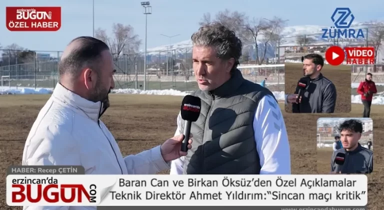 Sincan Maçı Öncesi Erzincanspor’da Son Durum: Ahmet Yıldırım Eksikleri Açıkladı