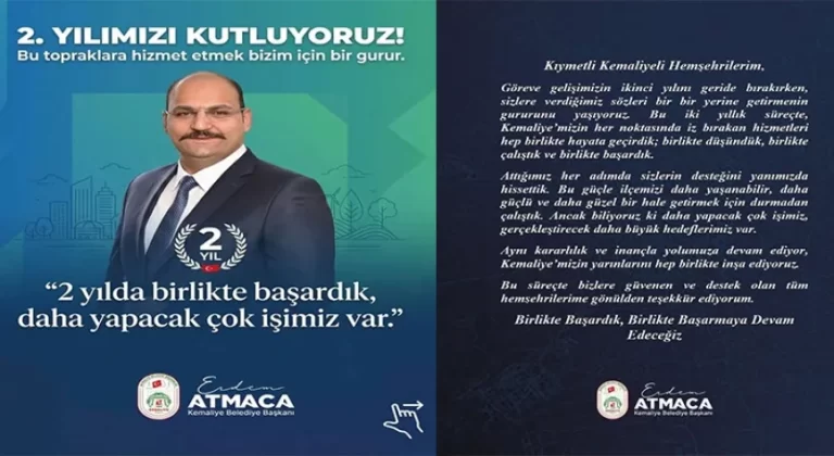 Başkan Atmaca: “İki Yılda Sözlerimizin Büyük Kısmını Yerine Getirdik”