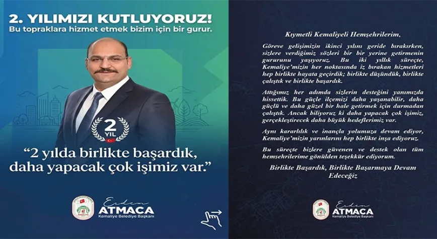 Başkan Atmaca: “İki Yılda Sözlerimizin Büyük Kısmını Yerine Getirdik”