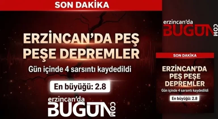 Erzincan’da Art Arda Depremler! Sabah Saatlerinde 4 Sarsıntı Kaydedildi