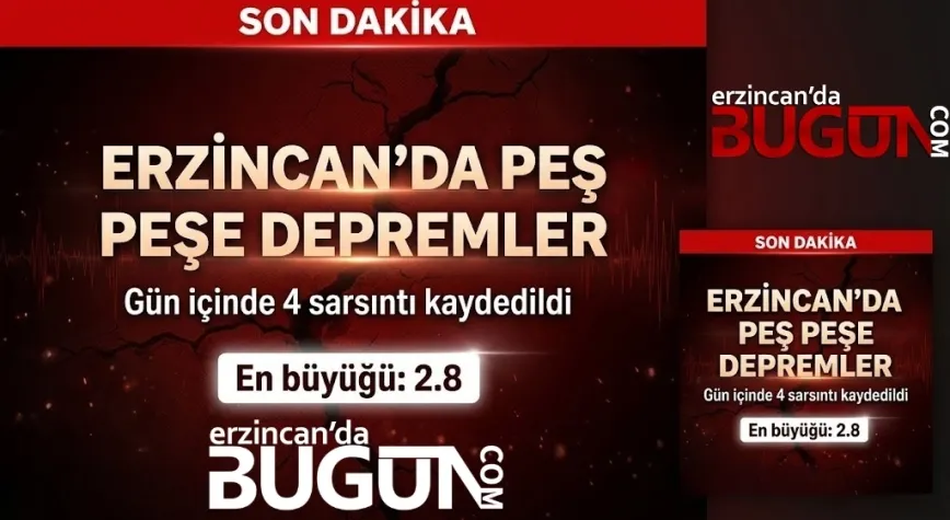 Erzincan’da Art Arda Depremler! Sabah Saatlerinde 4 Sarsıntı Kaydedildi
