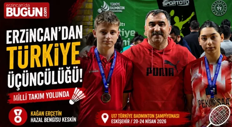 Erzincanlı Badmintonculardan Türkiye Üçüncülüğü Başarısı