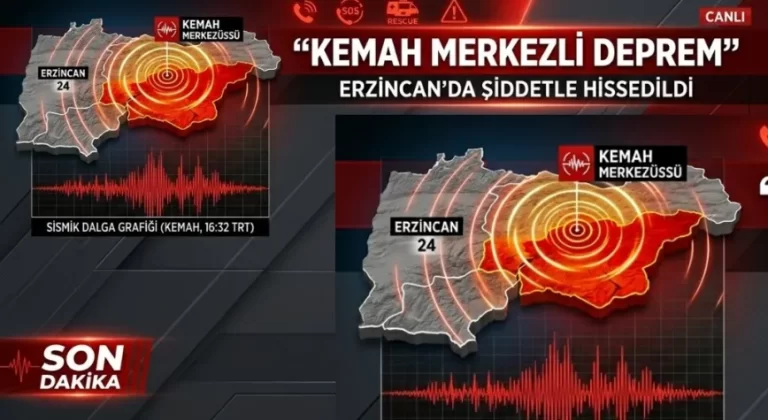 Kemah Merkezli Deprem Erzincan’da Hissedildi