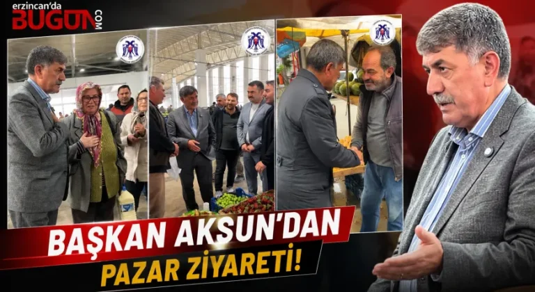 Başkan Aksun Cumartesi Pazarı’nda Esnaf ve Vatandaşlarla Buluştu