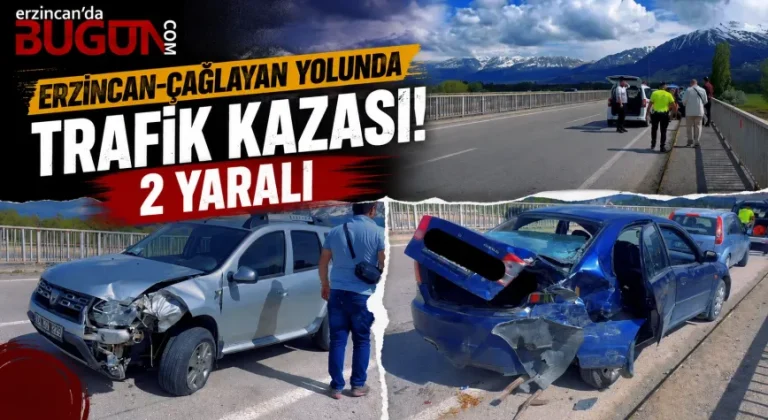 Erzincan-Çağlayan Yolunda Kaza: 2 Yaralı