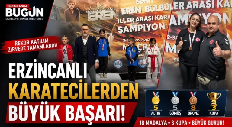 Erzincanlı Karateciler Trabzon’da Zirveye Çıktı