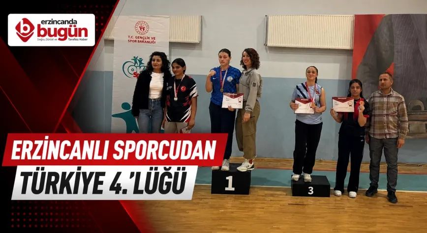 Erzincanlı Sporcudan Türkiye Derecesi