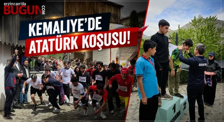 Kemaliye’de Gençlik Haftası Coşkusu: Atatürk Koşusu Düzenlendi
