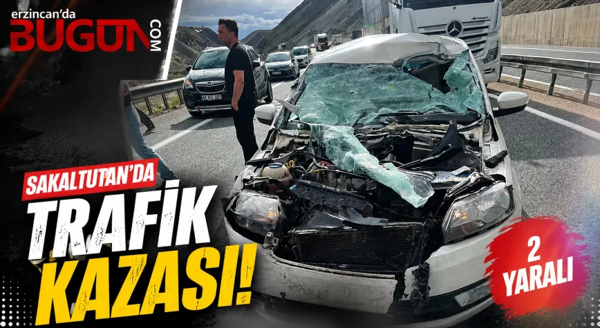 Sakaltutan Mevkiinde Trafik Kazası: 2 Yaralı