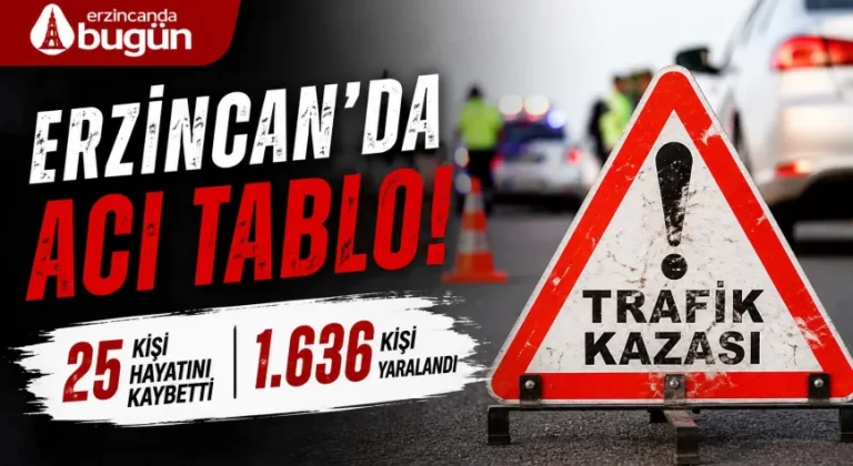 TÜİK Verileri Alarm Verdi: Erzincan’da Trafik Kazalarında 25 Can Kaybı