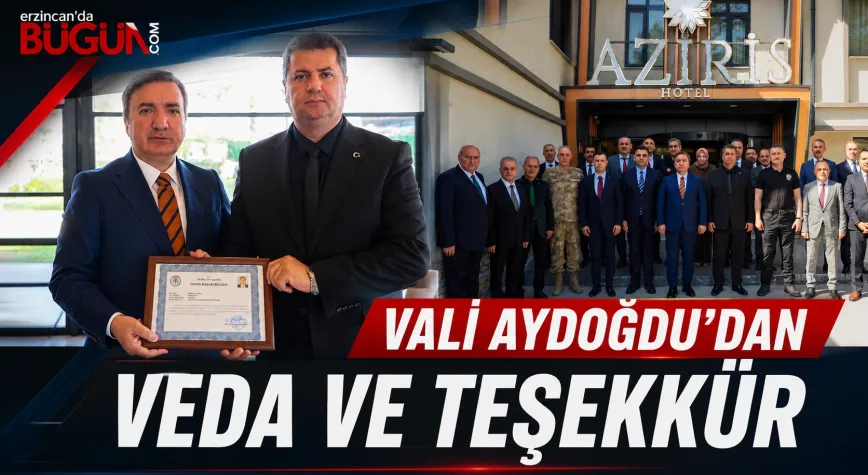 Vali Aydoğdu’dan Serdar Demirci’ye Veda ve Teşekkür
