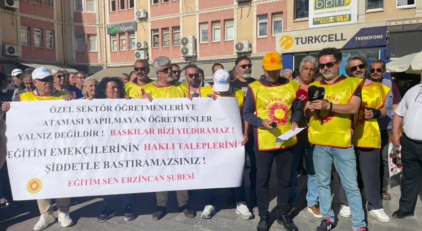 Eğitim Sen Erzincan Şubesi’nden Öğretmen Gözaltılarına Tepki: “Hak Aramak Suç Değildir”