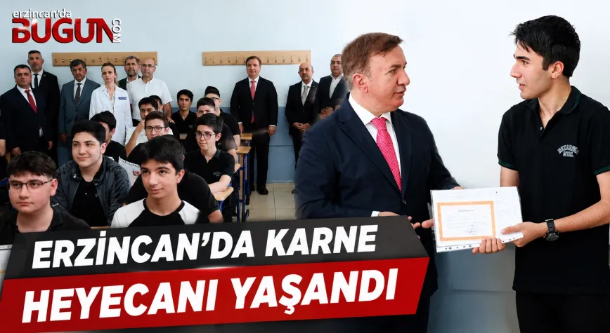 Erzincan'da 41 Bin 526 Öğrenci Karne Heyecanı Yaşadı