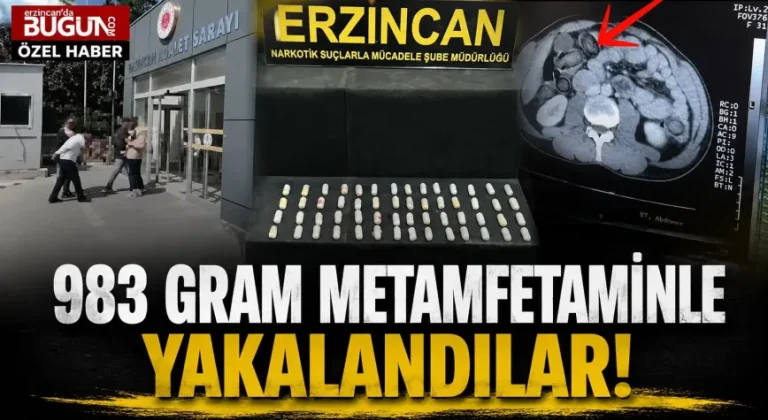 Erzincan'da 983 Gram Metamfetamin Ele Geçirildi: 2 Şüpheli Tutuklandı