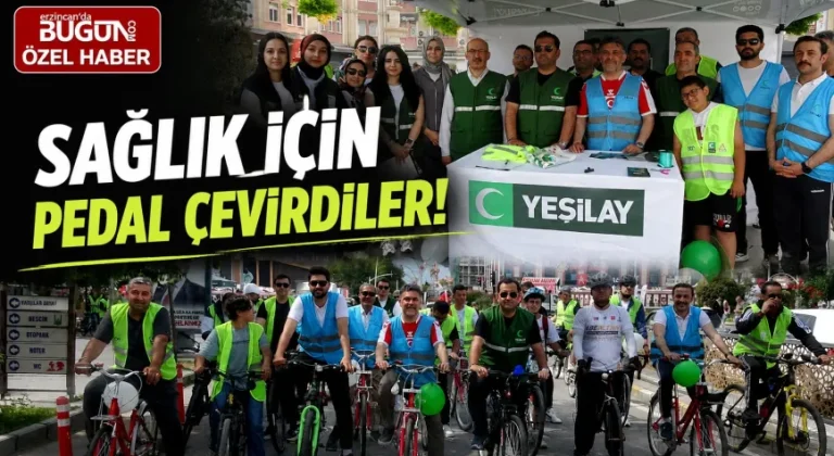 Erzincan’da Sağlıklı Yaşam İçin Pedallar Çevrildi