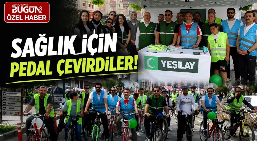 Erzincan’da Sağlıklı Yaşam İçin Pedallar Çevrildi