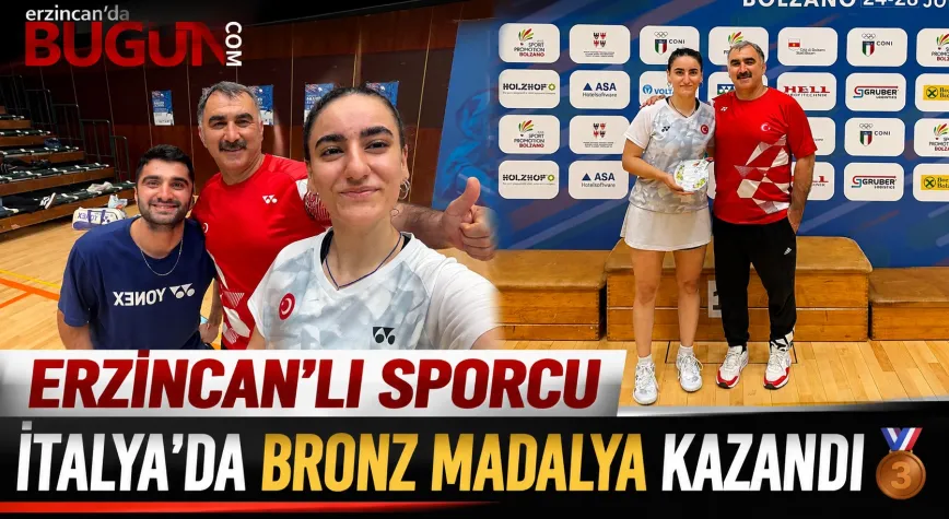 Erzincanlı Milli Badmintoncu Yasemen Bektaş, İtalya'da Bronz Madalya Kazandı