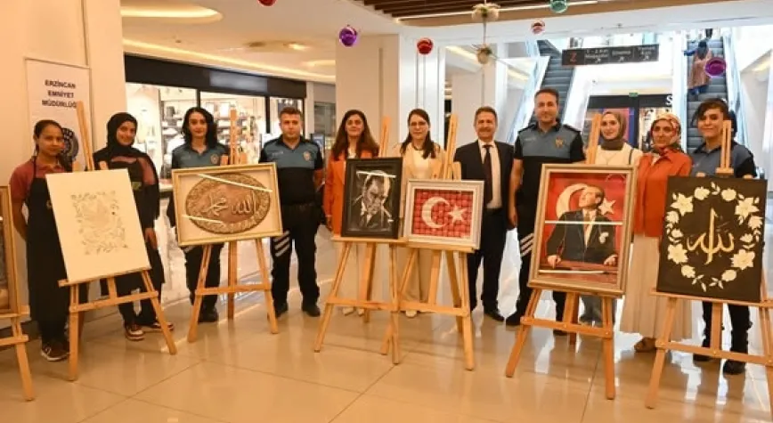 Hacı Ali Akın MTAL’de Kağıt ve Alçı Rölyef Sergisi Açıldı