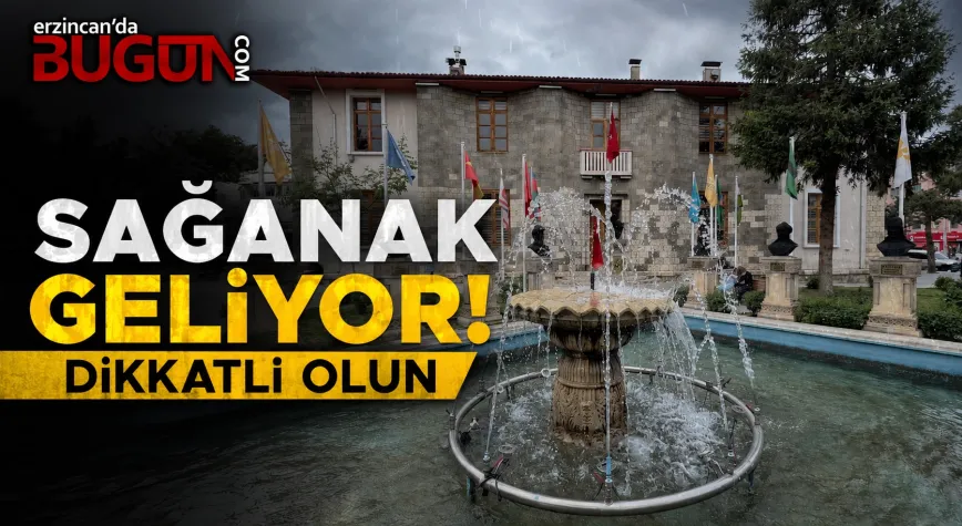 Meteoroloji’den Erzincan İçin Sarı Uyarı: Kuvvetli Sağanak Bekleniyor