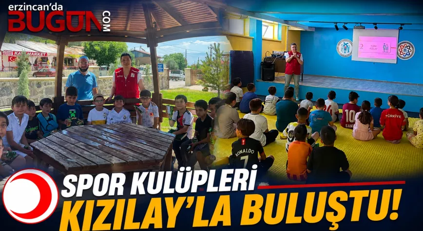Değer Erzincan Spor Kulüpleri Öğrencileri Kızılay’la Buluştu