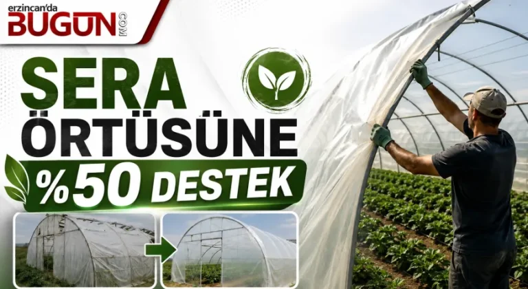 Erzincan’da Üreticilere Yüzde 50 Hibeli Sera Örtüsü Desteği