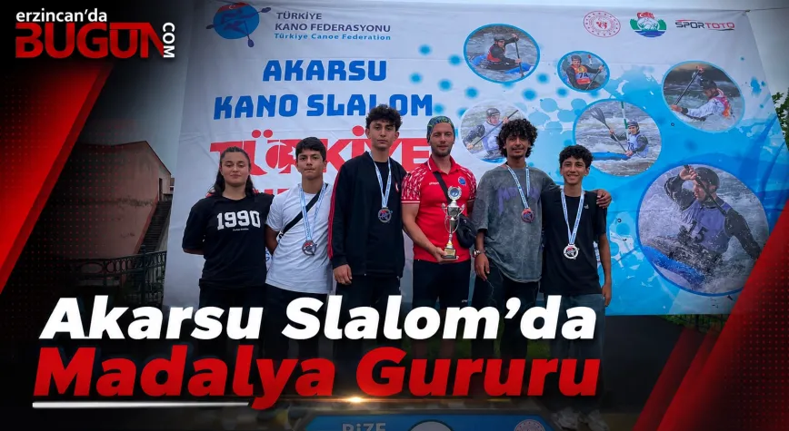 Erzincanlı sporculardan Akarsu Slalom Türkiye Şampiyonası’nda önemli başarı