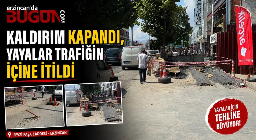Fevzi Paşa Caddesi’nde Kaldırım İşgali Yayaları Yola Mecbur Bırakıyor