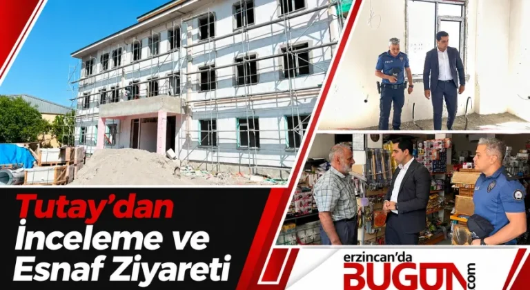 Kaymakam Resul Tutay’dan Emniyet Binası İnşaatı ve Esnaf Ziyareti