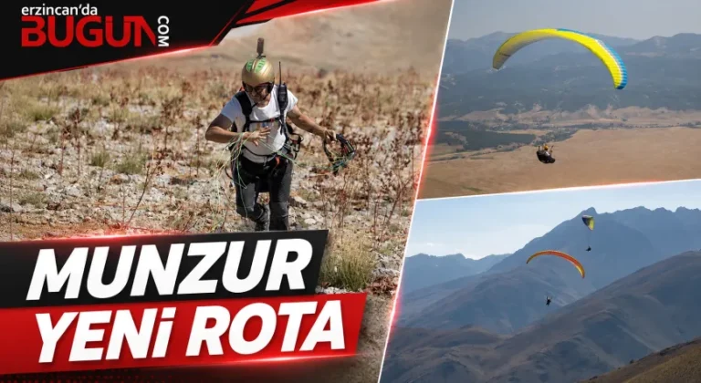 Munzur Dağları Yamaç Paraşütçülerinin Yeni Rotası Oldu