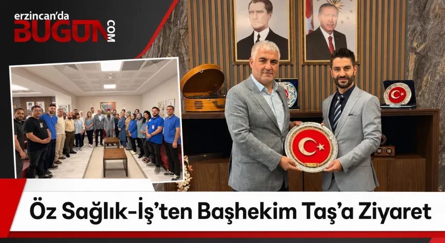 Öz Sağlık-İş’ten Başhekim Taş’a Hayırlı Olsun Ziyareti